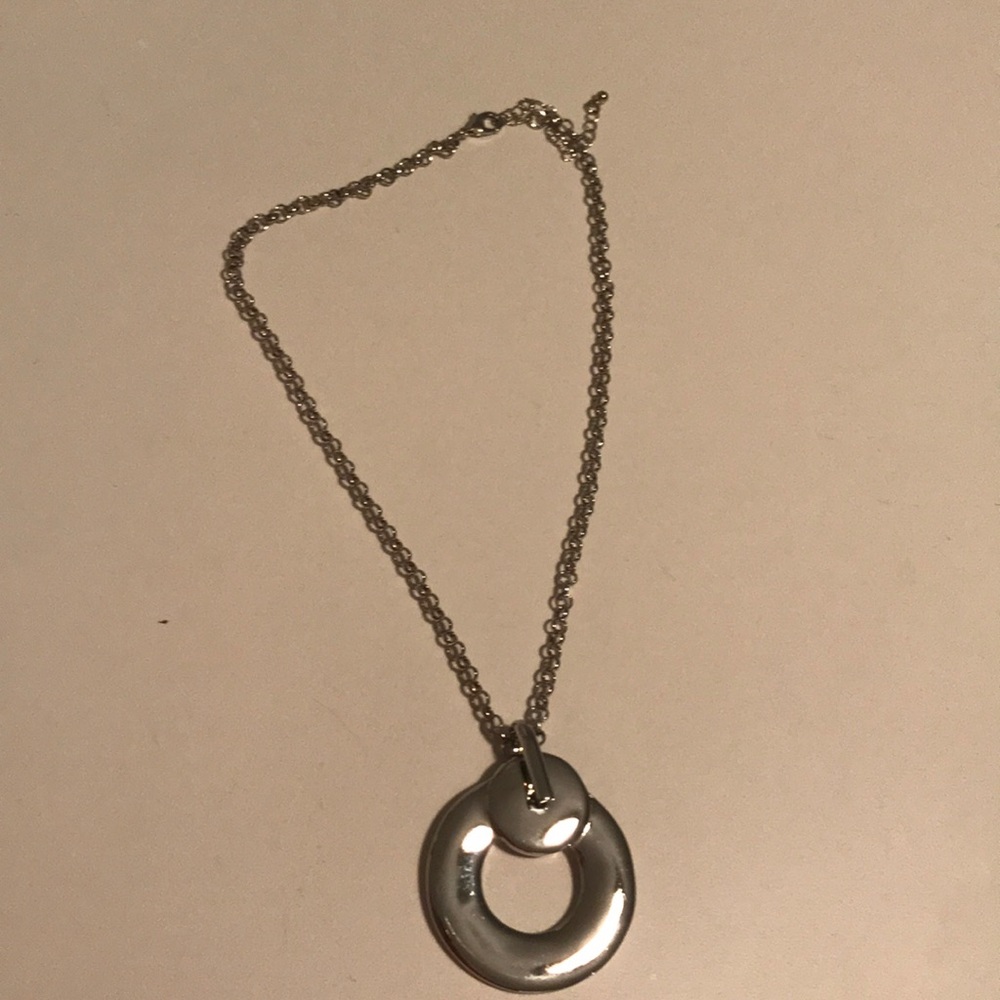 Silver statement necklace